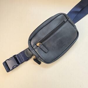 Telena Belt Bag Womens One Size Navy Faux Leather Fanny Pack Crossbody Purse
